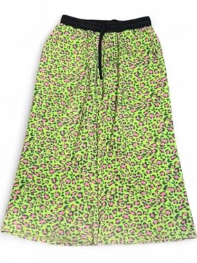 Nostalgic Archive FW24 "Digital Leopard" Cotton Wide Leg Baggy Sweatpants
